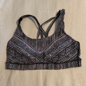 Lululemon Energy Bra, Tribal Print, Size 8